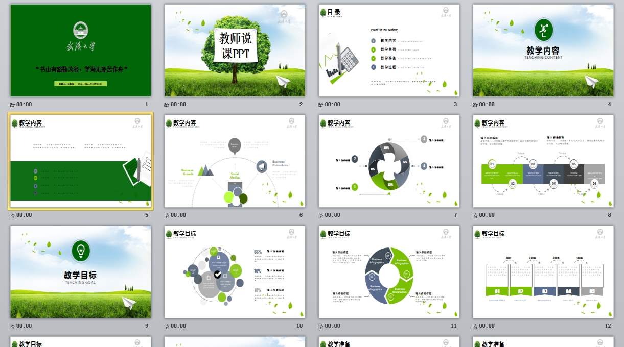 幼儿中小学高校_教学课件ppt模板(25)0